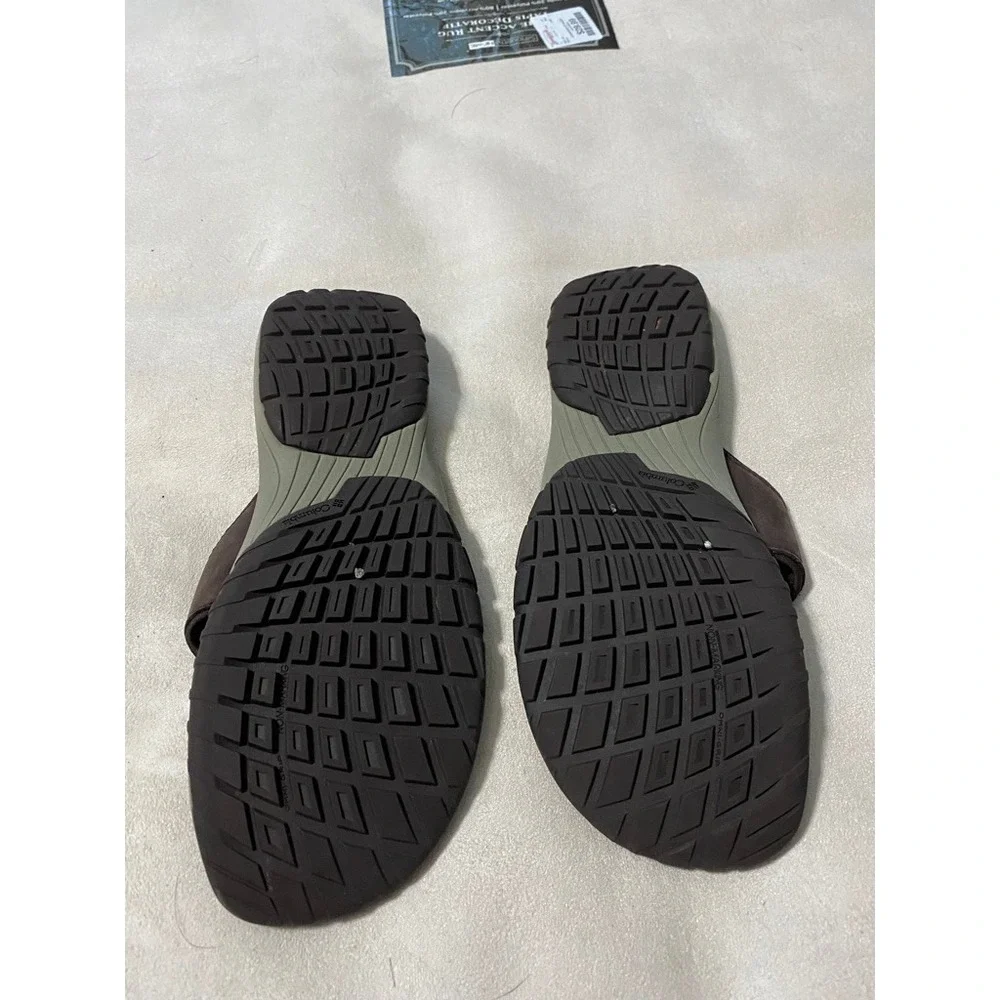 Columbia Mens Flip Flop Sandals Brown Thong Comfort Omni-Grip‎ Size 9